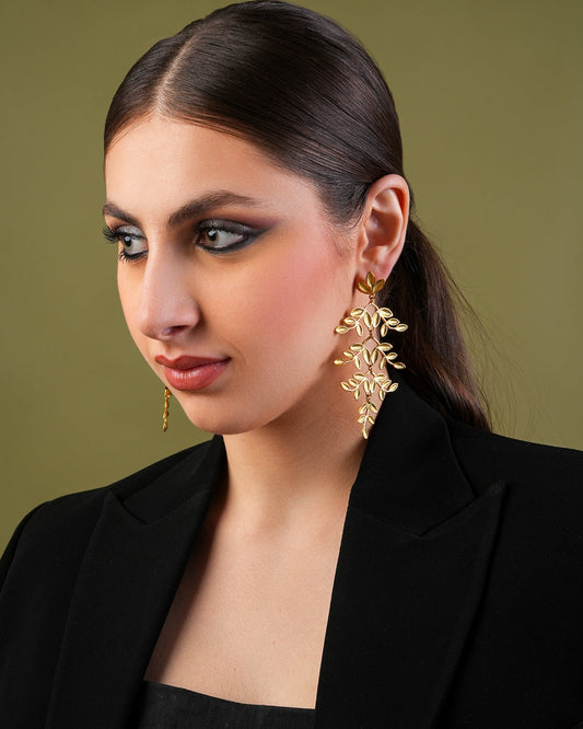 Golden Vinefall Earrings