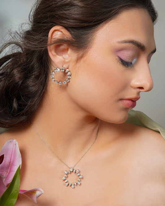 Radiance Circle Moissanite Necklace