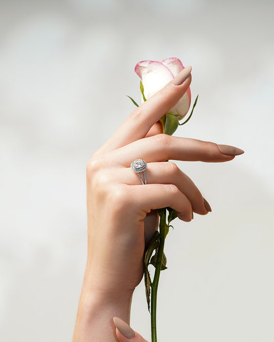 Regal Radiance Moissanite Ring
