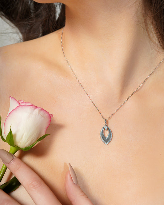 Elegant Marquise Pendant Necklace