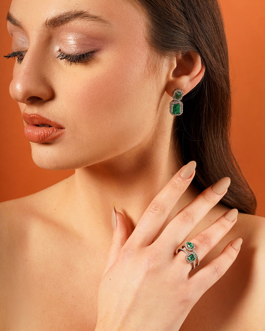 Eternal Emerald Moissanite Ring