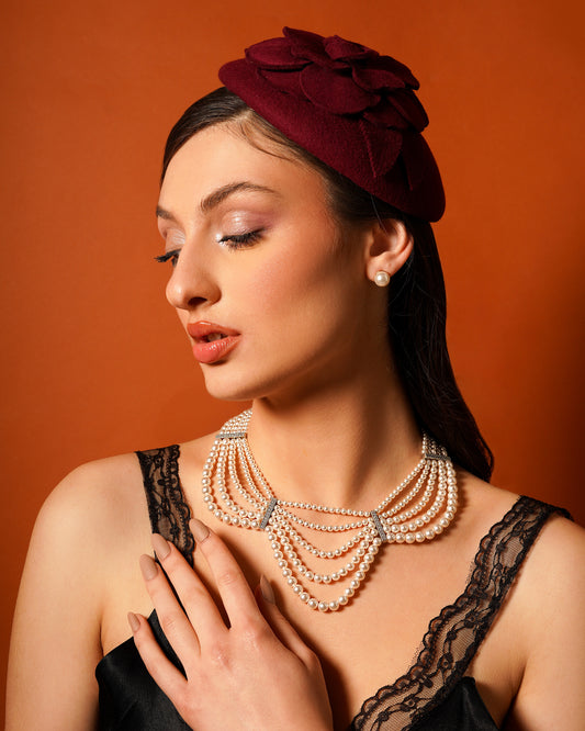 Regalia Multi-Strand Pearl Necklace