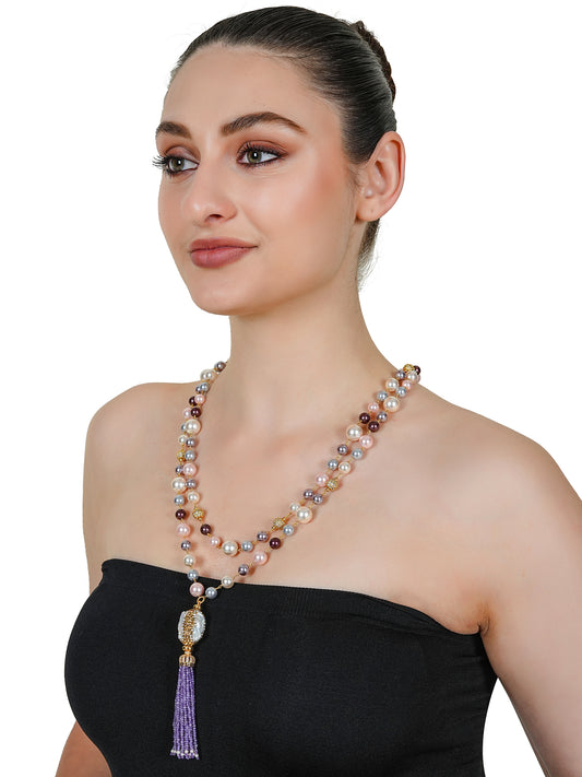 Celestia Pearl & Gemstone Necklace