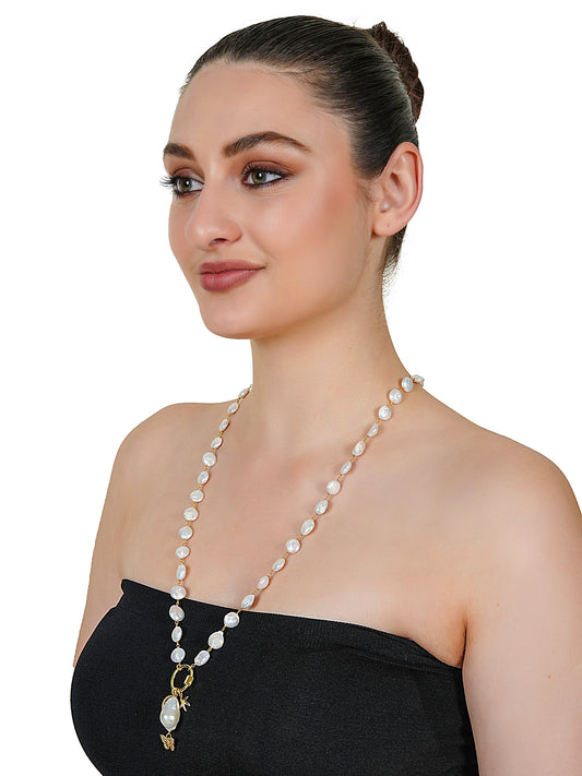 Luna Baroque Pearl Necklace