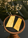 Gilded Edge Hammered Earrings