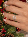 Basraa 92.5 Sterling Silver Star Outline Ring for Women