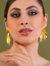 Golden Drape Sculptural Earrings