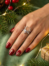 BASRAA 92.5 Sterling Silver Reindeer Motif Ring