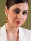 Golden Ripple Flow Earrings