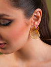 Golden Aura Shell Earrings
