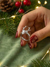 BASRAA 92.5 Sterling Silver Reindeer Motif Ring