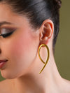 Golden Whisper Curve Earrings