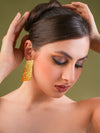 Gilded Edge Hammered Earrings