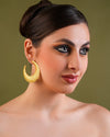 Sun-etched Crescent Hoops