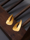 Golden Rift Drop Earrings
