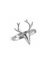 BASRAA 92.5 Sterling Silver Reindeer Motif Ring