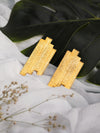 Gilded Tower Textured Earrings