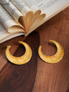 Sun-etched Crescent Hoops