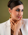 Golden Ripple Flow Earrings