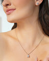 Solitaire Emerald Moissanite Pendant