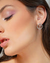 Twilight Double Circle Moissanite Earrings