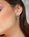 Twilight Double Circle Moissanite Earrings