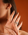 Majestic Emerald Moissanite Ring