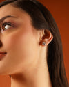 Radiant Square Moissanite Stud Earrings