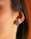 Halo Radiance Moissanite Stud Earrings