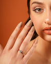 Radiance Heart Solitaire Moissanite Ring