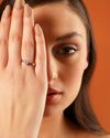 Radiance Heart Solitaire Moissanite Ring