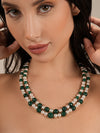 Basraa Jade Radiance Dual-Layer Pearl Necklace