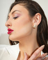 Floral Radiance Moissanite Earrings