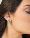 Golden Bloom Moissanite Earrings