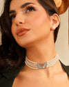 Graceful Swan Pearl Choker