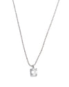 Solitaire Emerald Moissanite Pendant