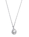 Teardrop Halo Moissanite Pendant
