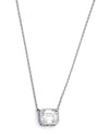 Emerald-Cut Moissanite Solitaire Necklace