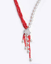 Blush Cascade Pearl Necklace