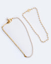Luxe Crystal Pearl Layered Necklace
