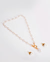 Basraa Classic Pearl Drop Necklace Set