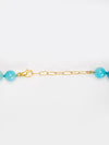 Ocean Blue Agate Beaded Necklace