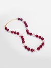 Basraa Ruby Red Agate Royale Pearl Necklace