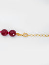 Basraa Ruby Red Agate Royale Pearl Necklace