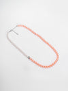 🩷 Basraa Peach Blush Dual-Tone Pearl Necklace