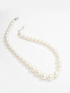 Classic Basraa Pearl Statement Necklace Set – Luxury Round Pearls with Gold Stud Earrings
