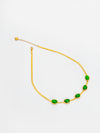 Basraa Emerald Glow Necklace – 18K Gold Plated Choker