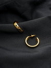 Golden Luxe Hoop Earrings – 18K Gold-Plated Minimal Hoops
