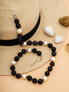 Basraa Onyx Noir Pearl Necklace