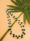 Basraa Jade Radiance Dual-Layer Pearl Necklace